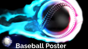 Baseball Poster Digitalt display (16:9) template