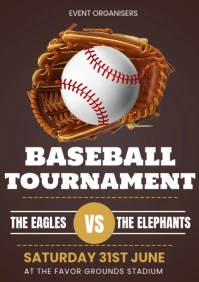 baseball poster A3 template