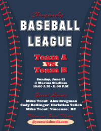 Creative baseball tournament template design | PosterMyWall