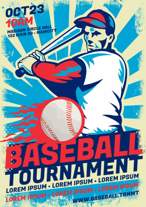 Base.all Poster Design BASEBALL POSTER Template | PosterMyWall