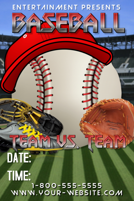 Baseball Template | PosterMyWall
