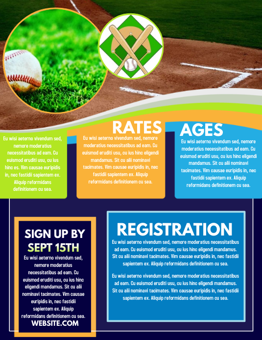 Baseball Template PosterMyWall
