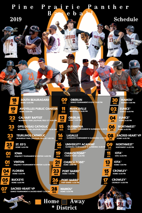 Baseball Schedule Template PosterMyWall Baseball schedule template postermywall