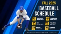 Baseball Schedule Digital Display Video Facebook-omslagvideo (16: 9) template
