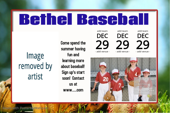 baseball schedule summer camp