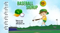 Baseball Signup Publicación de Twitter template