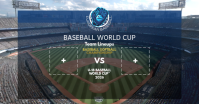 Hitam Baseball World Cup auf Facebook geteiltes Bild Template