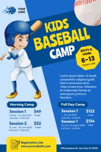 baseball template Plakat