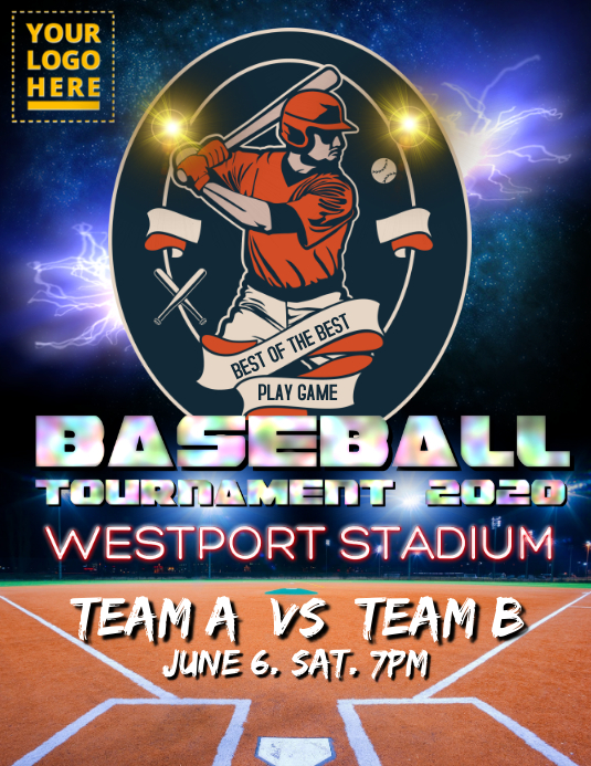 Baseball Tournament 2020 Template | PosterMyWall