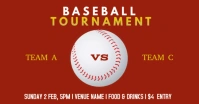 Baseball Tournament auf Facebook geteiltes Bild template