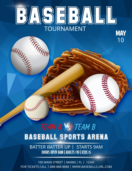Baseball Tournament Template | PosterMyWall