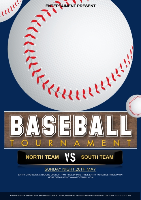 Baseball Tournament Template | PosterMyWall