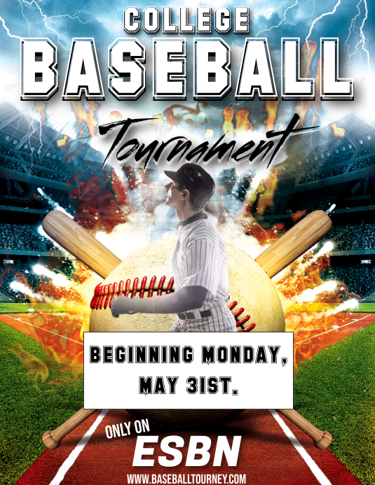 BASEBALL TOURNAMENT Template | PosterMyWall