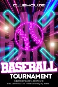 Baseball Tournament Poster template