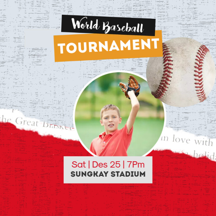 Baseball Tournament Template | PosterMyWall
