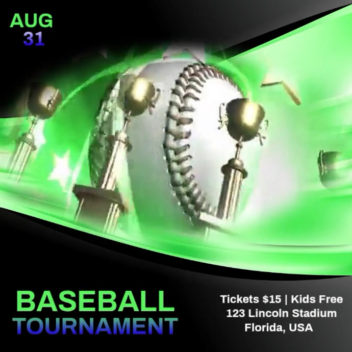 BaseBall Tournament Template | PosterMyWall
