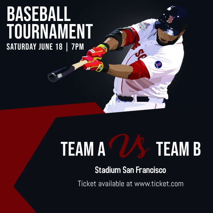 Baseball tournament Template | PosterMyWall