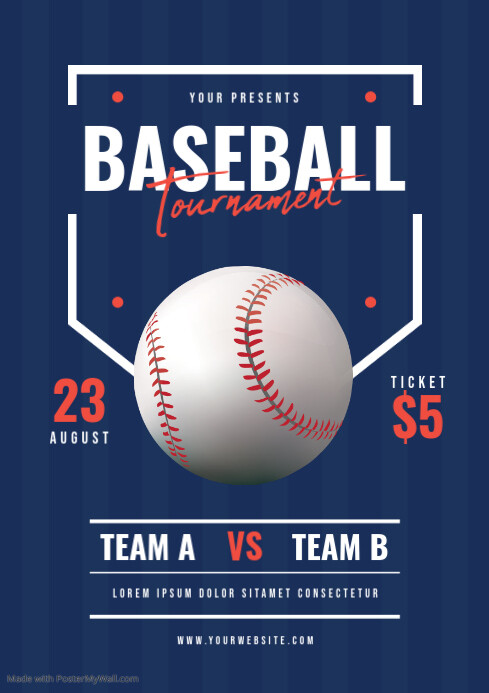 Baseball Tournament Flyer Template | PosterMyWall