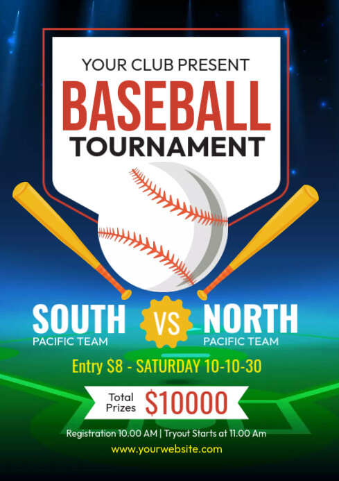 Baseball Tournament Flyer Template | PosterMyWall