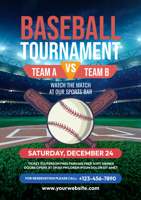 Baseball Tournament Flyer Template | PosterMyWall