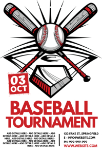 Baseball Game Poster Template | PosterMyWall