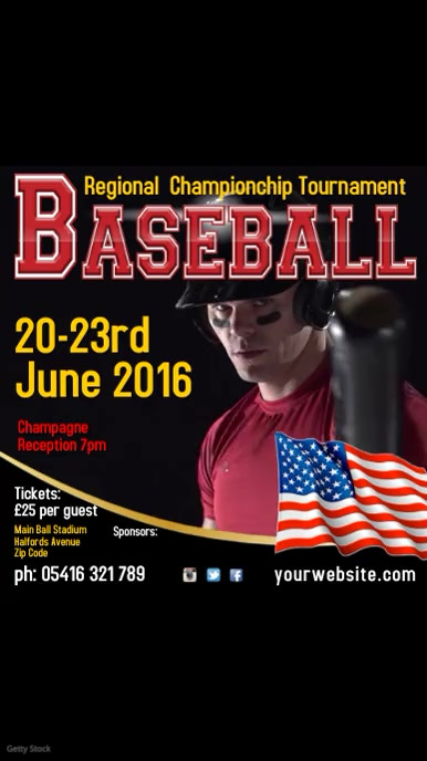 Baseball Tournament Template | PosterMyWall