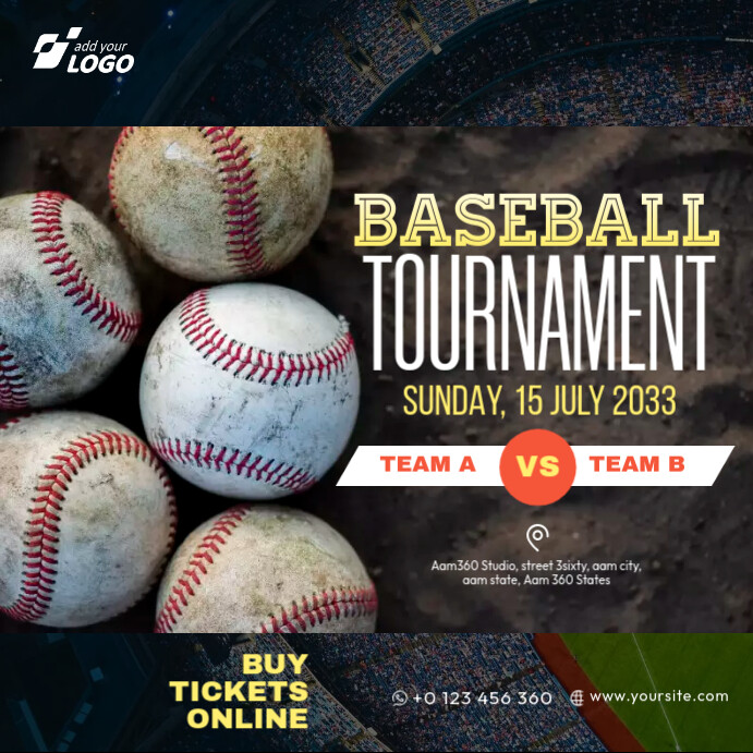 Baseball Tournament Template | PosterMyWall