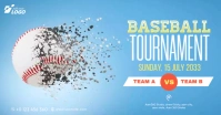 Baseball Tournament Template Facebook Shared Image