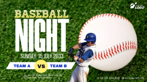 Baseball Tournament Template Post sa Twitter
