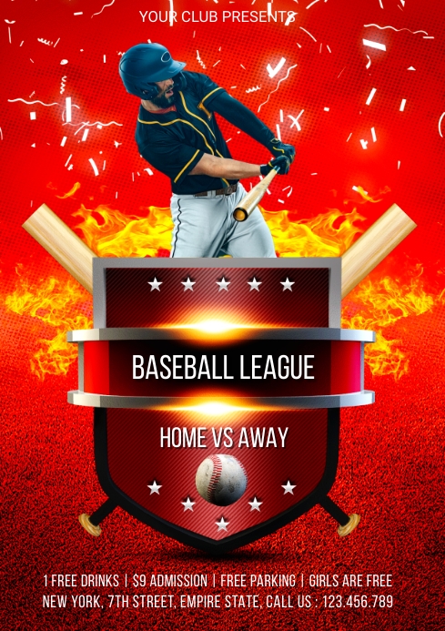 BASEBALL TOURNAMENT TEMPLATE | PosterMyWall