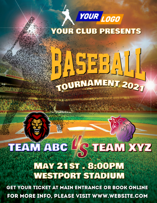 Baseball tournament template | PosterMyWall