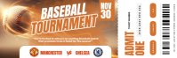 Baseball Tournament Ticket Nagłówek wiadomości e-mail template