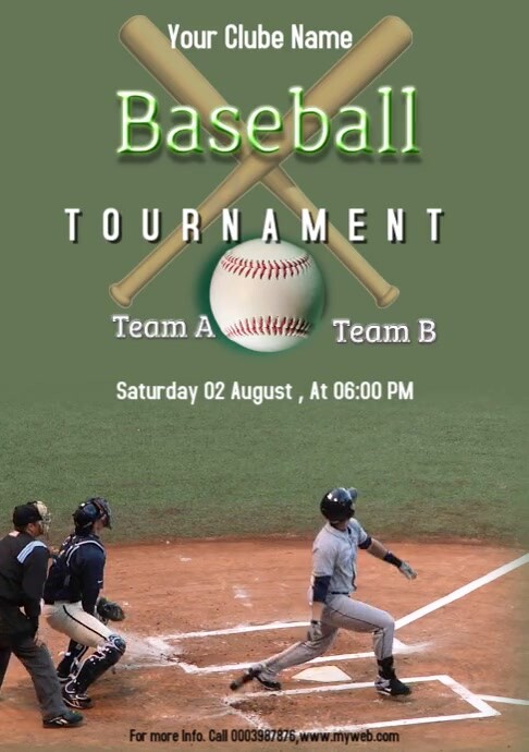 Baseball Tournament video Template | PosterMyWall