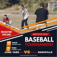 Baseball Tournament Video Template Quadrat (1:1)