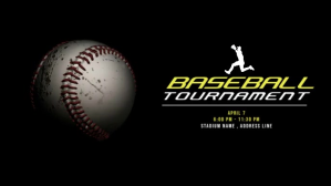 Baseball Tournaments Video Ad template