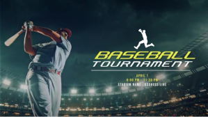 Baseball Tournaments Video Ad template