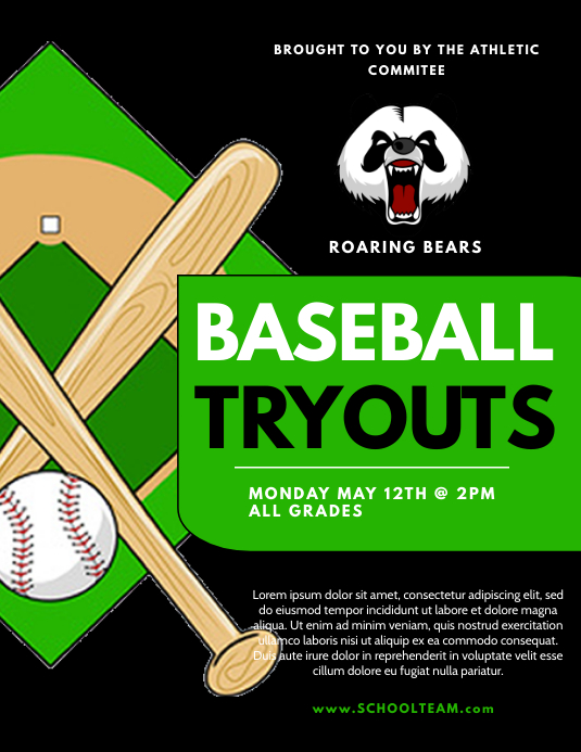 Copy of Baseball tryouts PosterMyWall