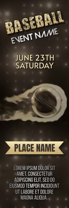 Baseball Video Ad Template Design Free | PosterMyWall