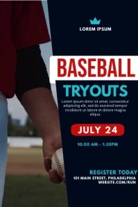 BASEBALL VIDEO TEMPLATE.C Plakat