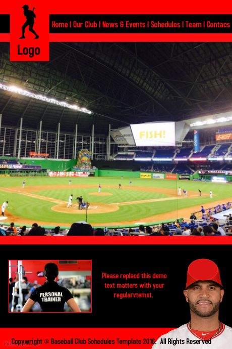 Baseball Website Template