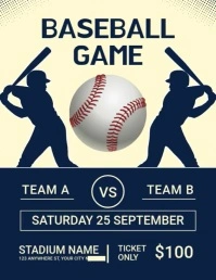 baseball12 ใบปลิว (US Letter) template