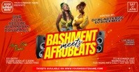 Bashment Afrobeats Party Facebook Event Cover Facebook-evenementomslag template