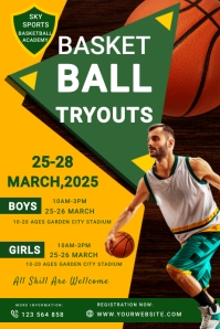 Basket Ball Template PosterMyWall
