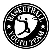 BASKET BALL LOGO BLACK template