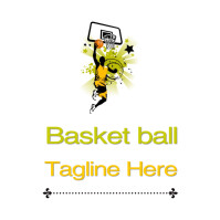 Basket ball logo โลโก้ template