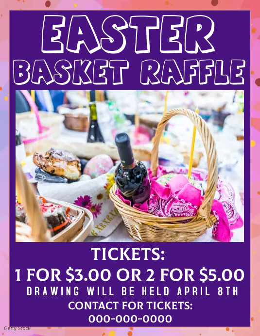 Basket Raffle Template PosterMyWall