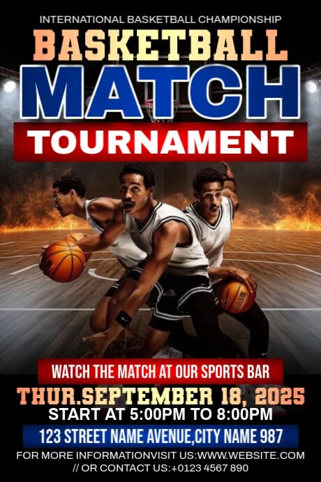 Plantilla de Basketball Ads | PosterMyWall