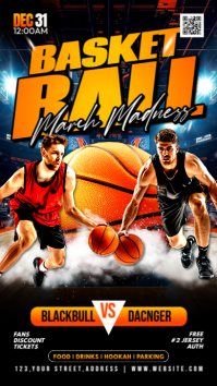 basketball banner template Instagram Story