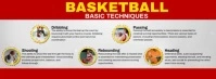 Basketball Basic Techniques Ads Facebook Cover Photo template