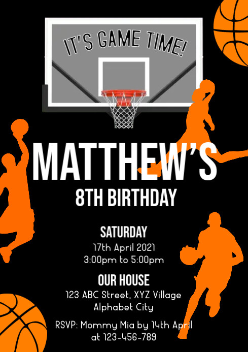 Modele Basketball Invitation Invitation Postermywall Modele Basketball Invitation Invitation Postermywall